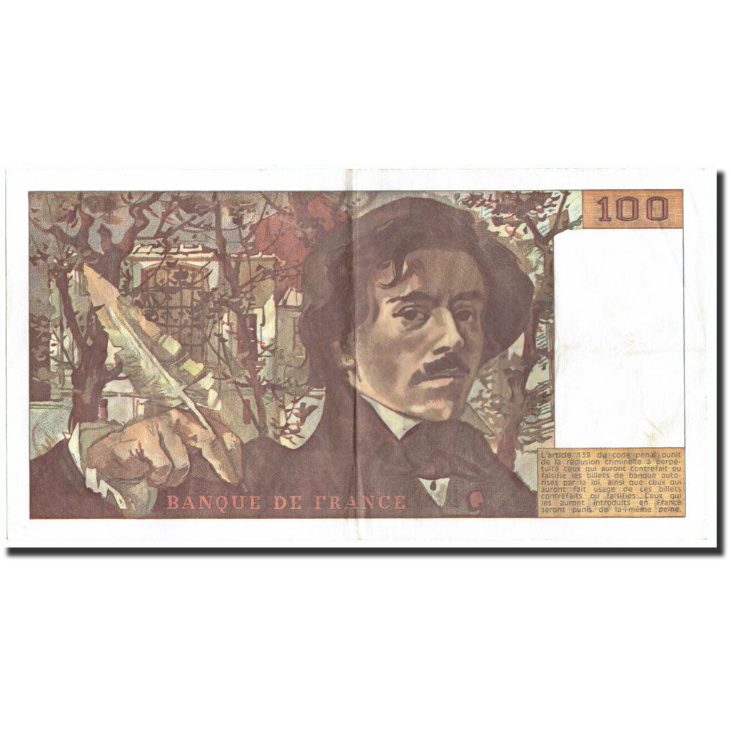 Frankrijk, 100 Francs, 100 F 1978-1995 ''Delacroix'', 1979, 1979, TTB+