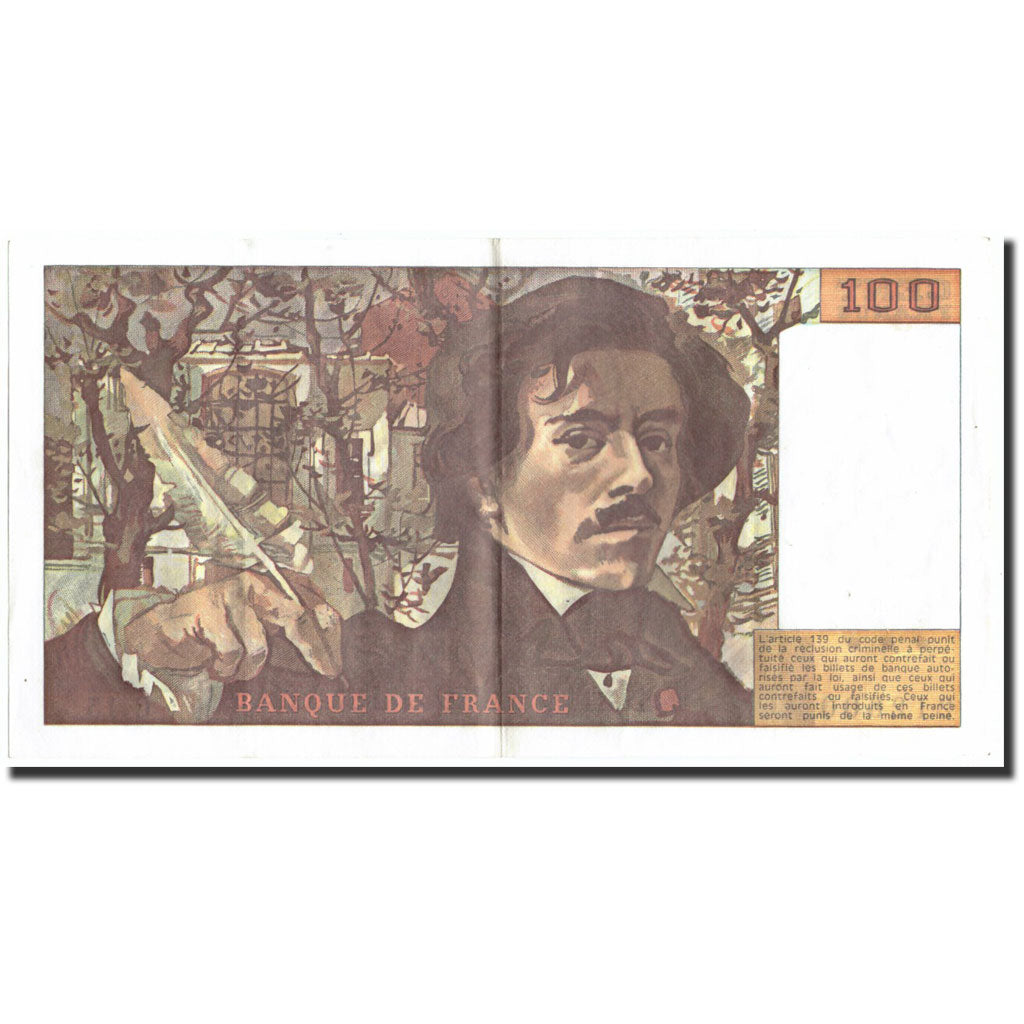 France, 100 Francs, 100 F 1978-1995 ''Delacroix'', 1979, 1979, TTB+