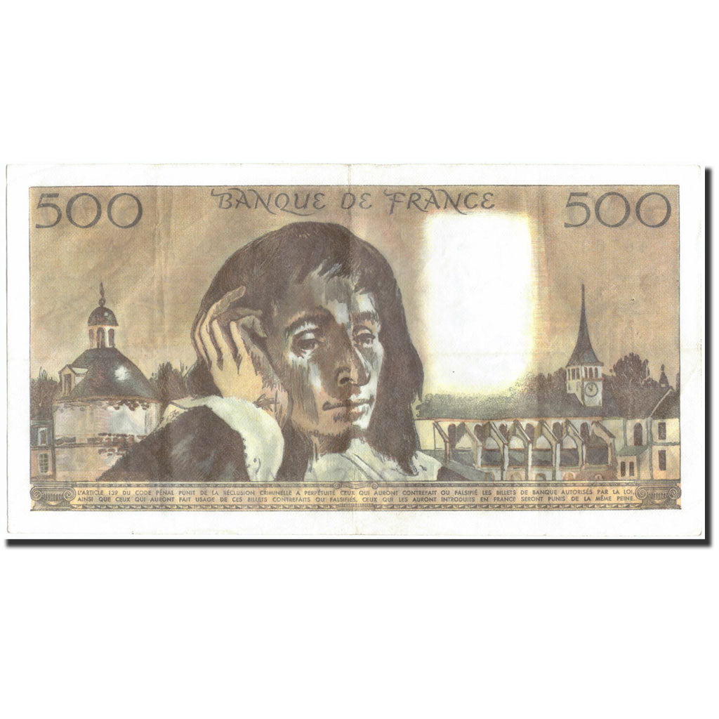 France, 500 Francs, 500 F 1968-1993 ''Pascal'', 1985, 1985-01-03, TTB+