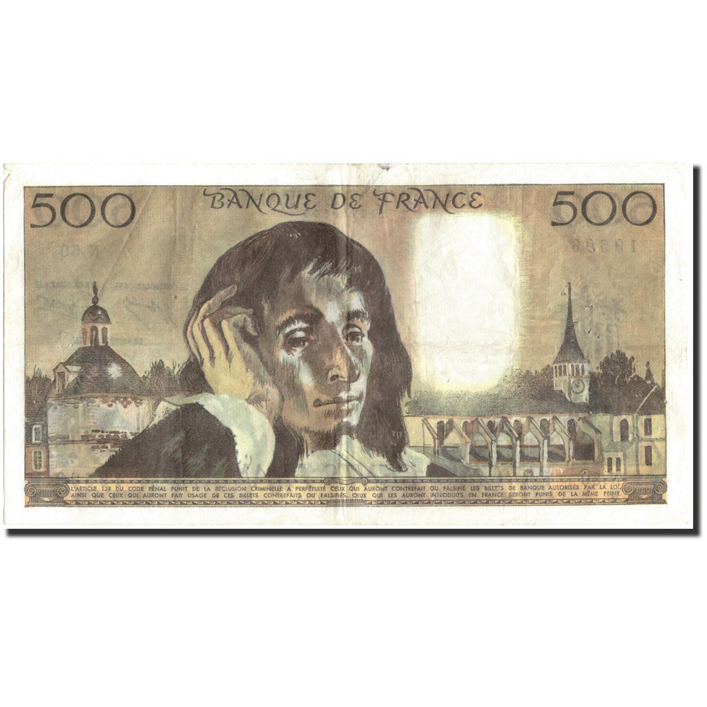 Francia, 500 Francs, 500 F 1968-1993 ''Pascal'', 1975, 1975-11-06, BB