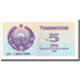 Banconote, Uzbekistan, 5 Sum, 1992, 1992, KM:63a, SPL-