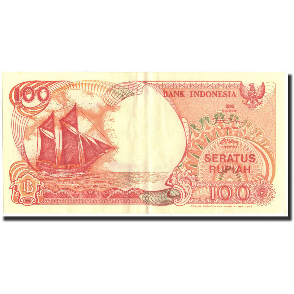 Banknote, Indonesia, 100 Rupiah, 1992-1993, 1992-1993, KM:127b, UNC(63)
