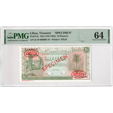 Banconote, Libia, 10 Piastres, 1951, Specimen, KM:6, FDS