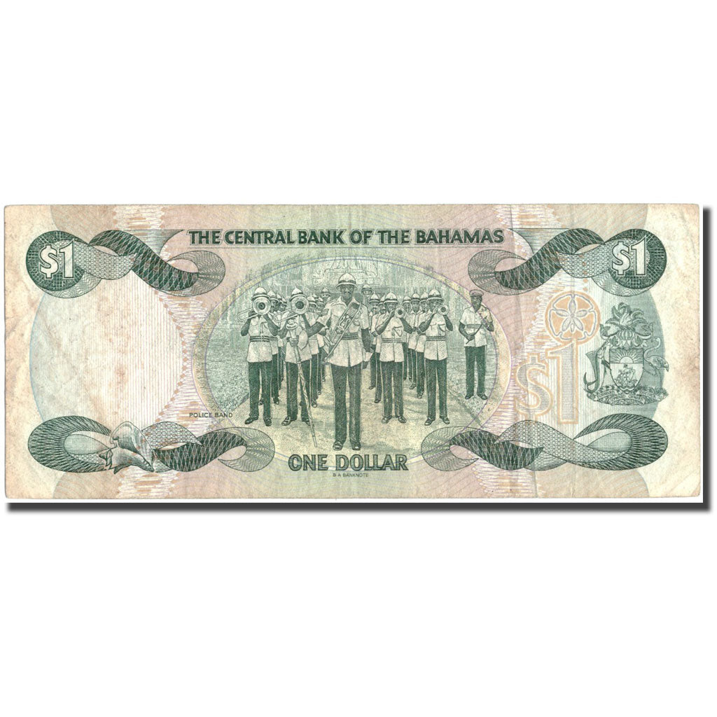 Banconote, Bahamas, 1 Dollar, 1974, 1974, KM:43b, BB