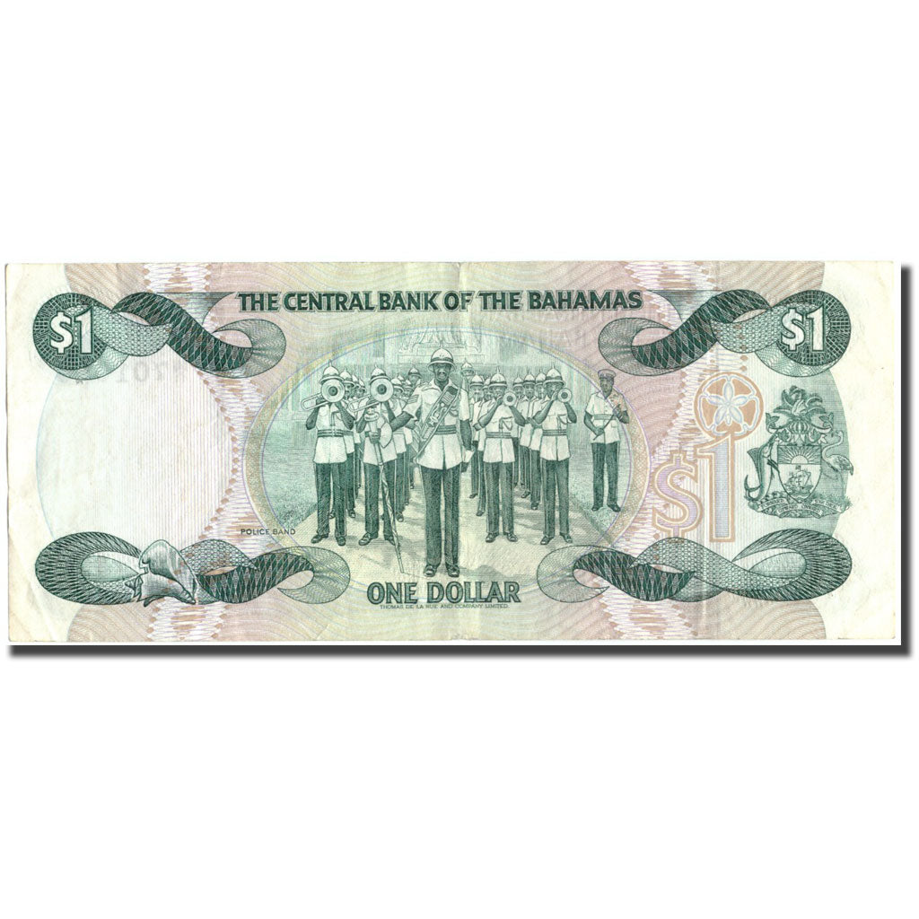 Banconote, Bahamas, 1 Dollar, 1974, 1974, KM:43b, BB