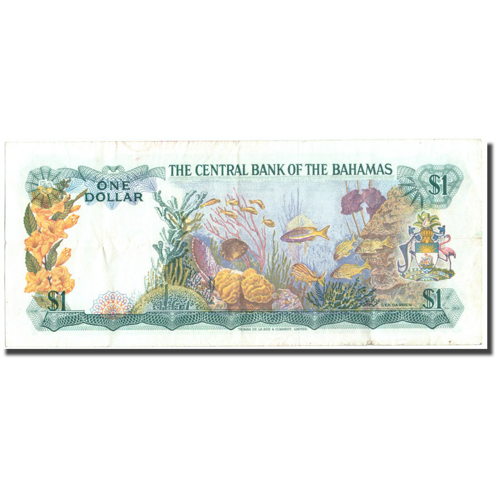 Banconote, Bahamas, 1 Dollar, 1974, KM:35b, BB