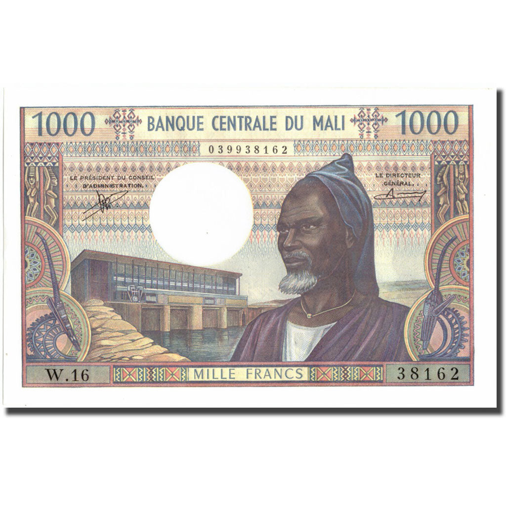 Banknote, Mali, 1000 Francs, Undated (1970-1984), KM:13b, UNC(65-70)
