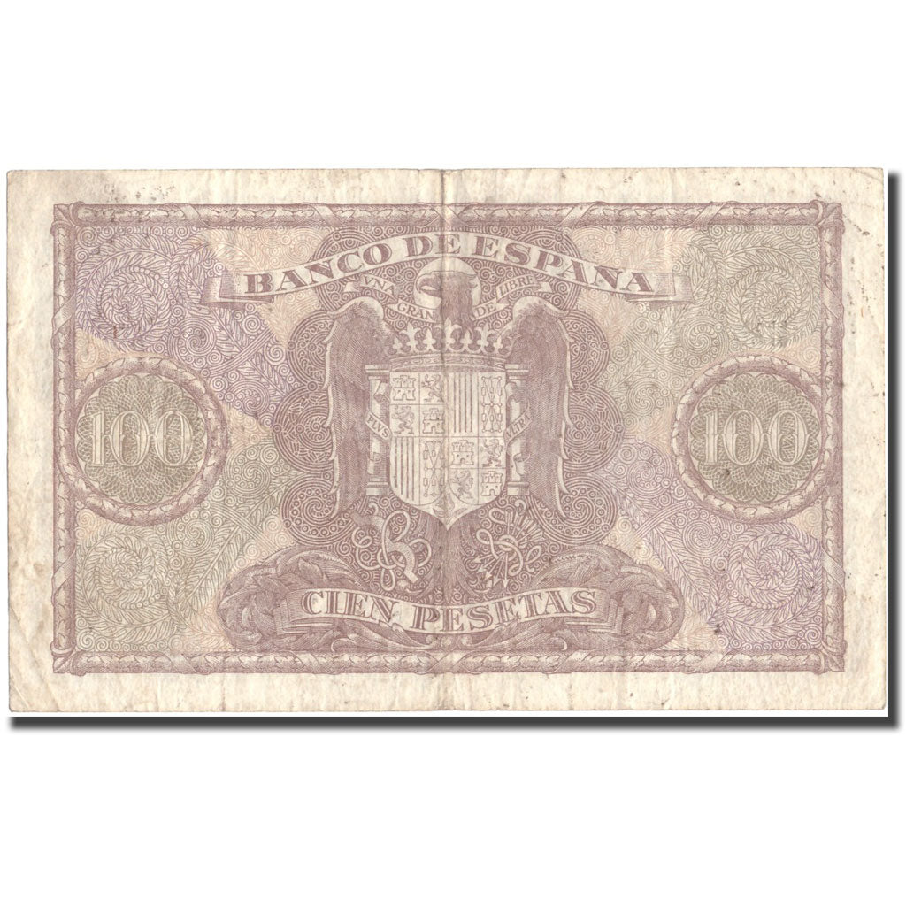 Billete, 100 Pesetas, 1940, España, 1940-01-09, KM:118a, MBC