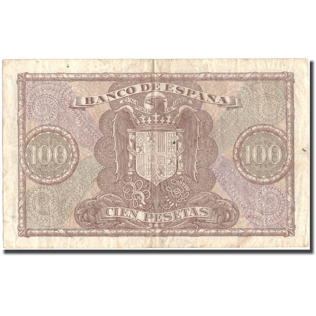 Biljet, Spanje, 100 Pesetas, 1940, 1940-01-09, KM:118a, TTB