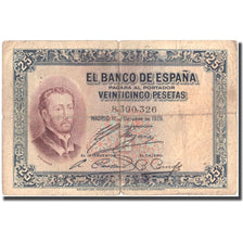 Banconote, Spagna, 25 Pesetas, 1926, 1926-10-12, KM:71a, MB