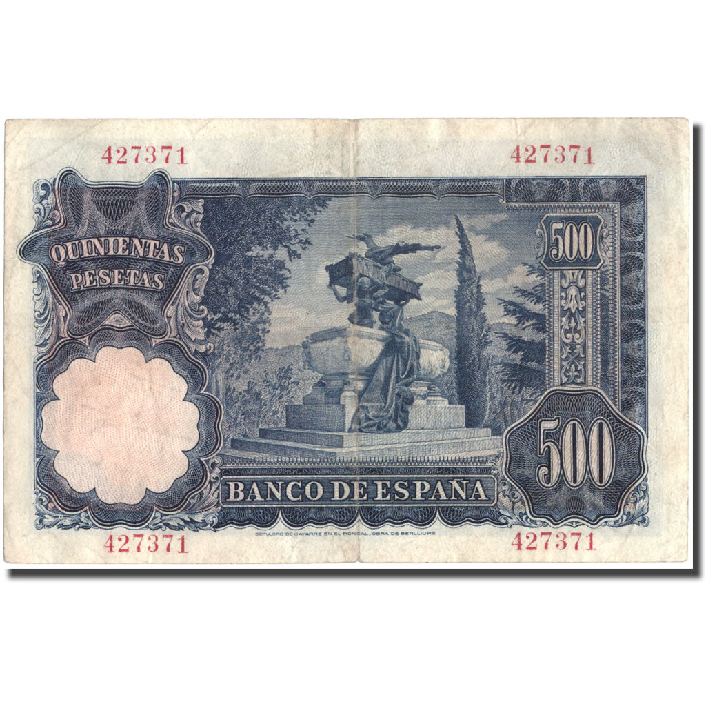 Banknote, Spain, 500 Pesetas, 1951, 1951-11-15, KM:142a, EF(40-45)