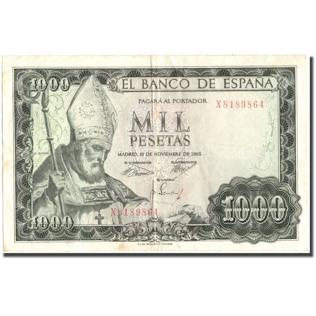 Banknote, Spain, 1000 Pesetas, 1965, 1965-11-19, KM:151, EF(40-45)
