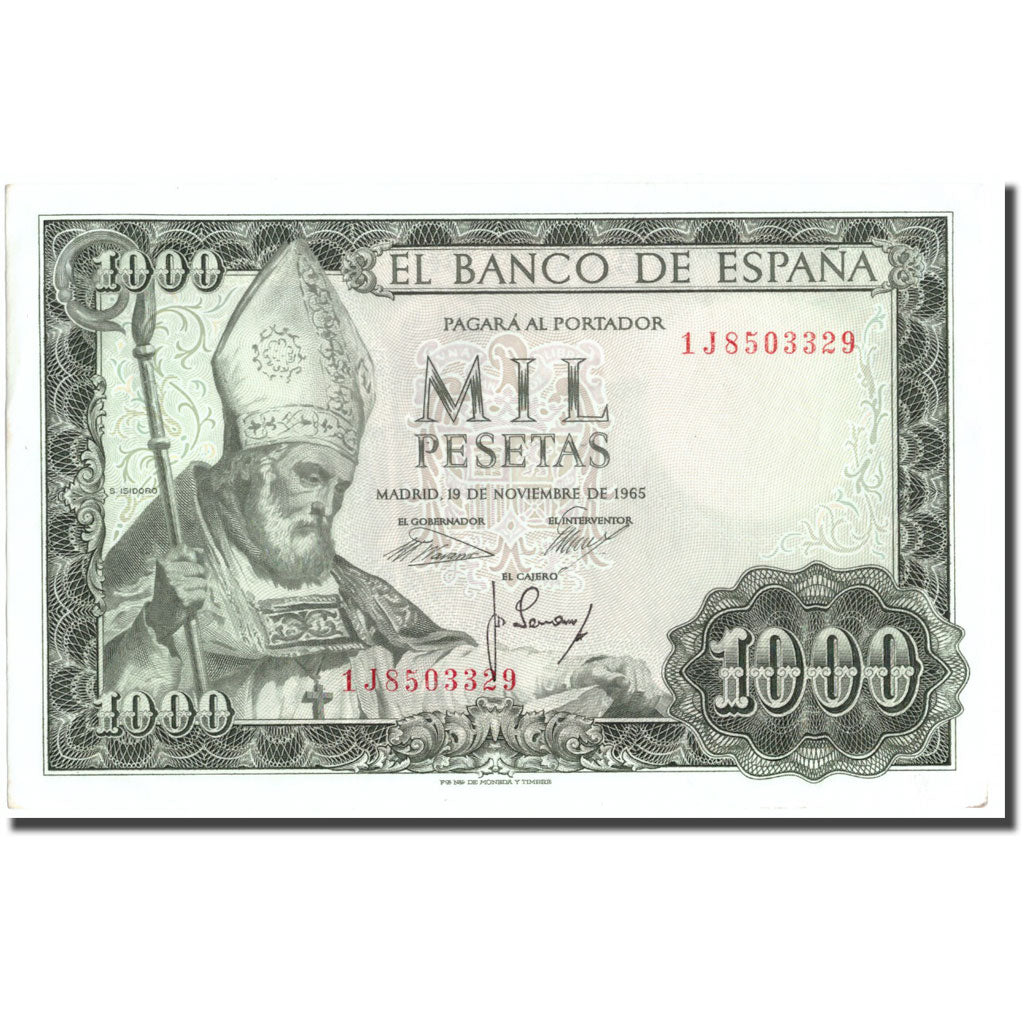 Banknote, Spain, 1000 Pesetas, 1965, 1965-11-19, KM:151, UNC(60-62)