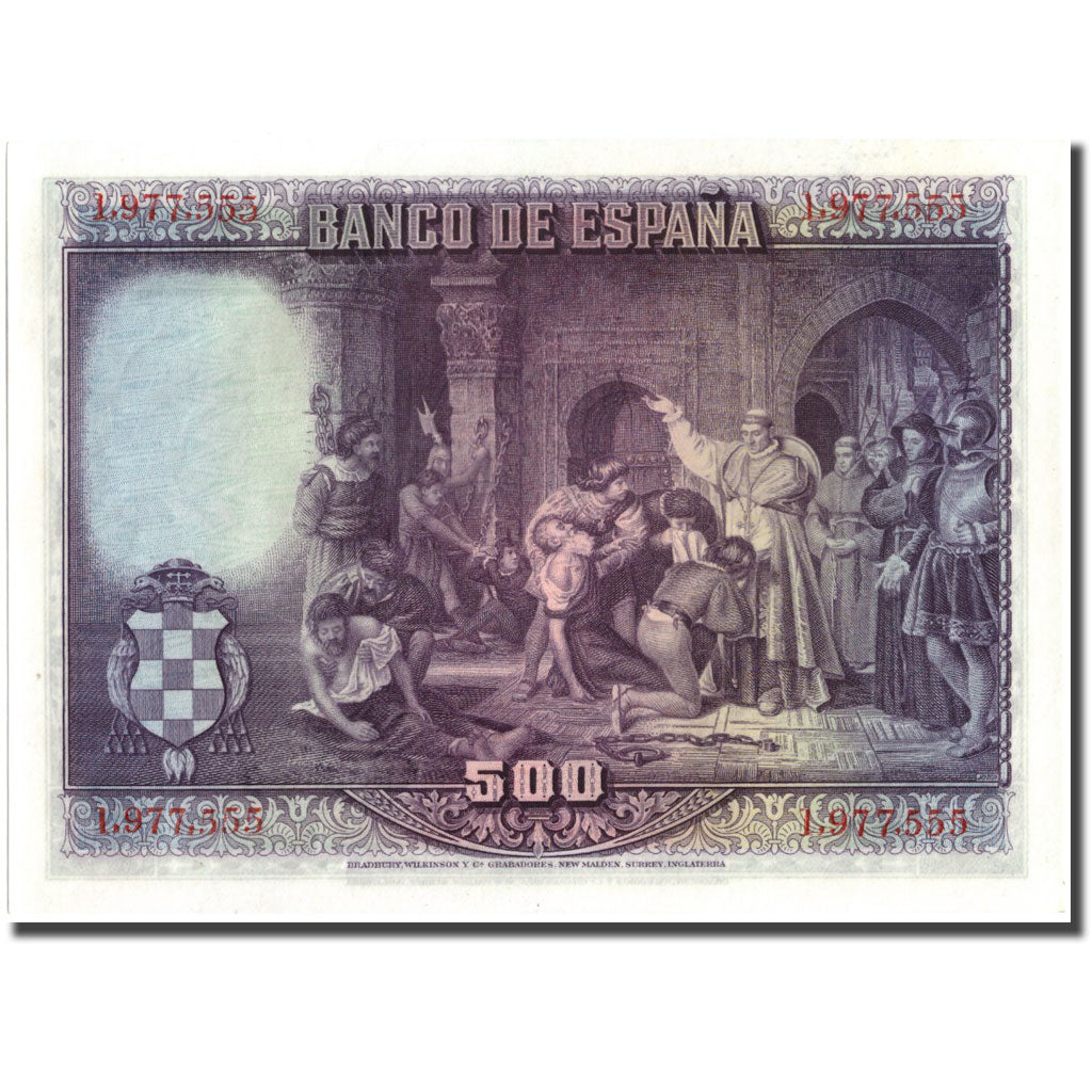 Spain, 500 Pesetas, 1928, 1928-08-15, KM:77a, UNC(64)