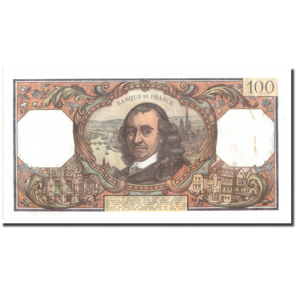 France, 100 Francs, 100 F 1964-1979 ''Corneille'', 1971, 1971-02-04, AU(50-53)
