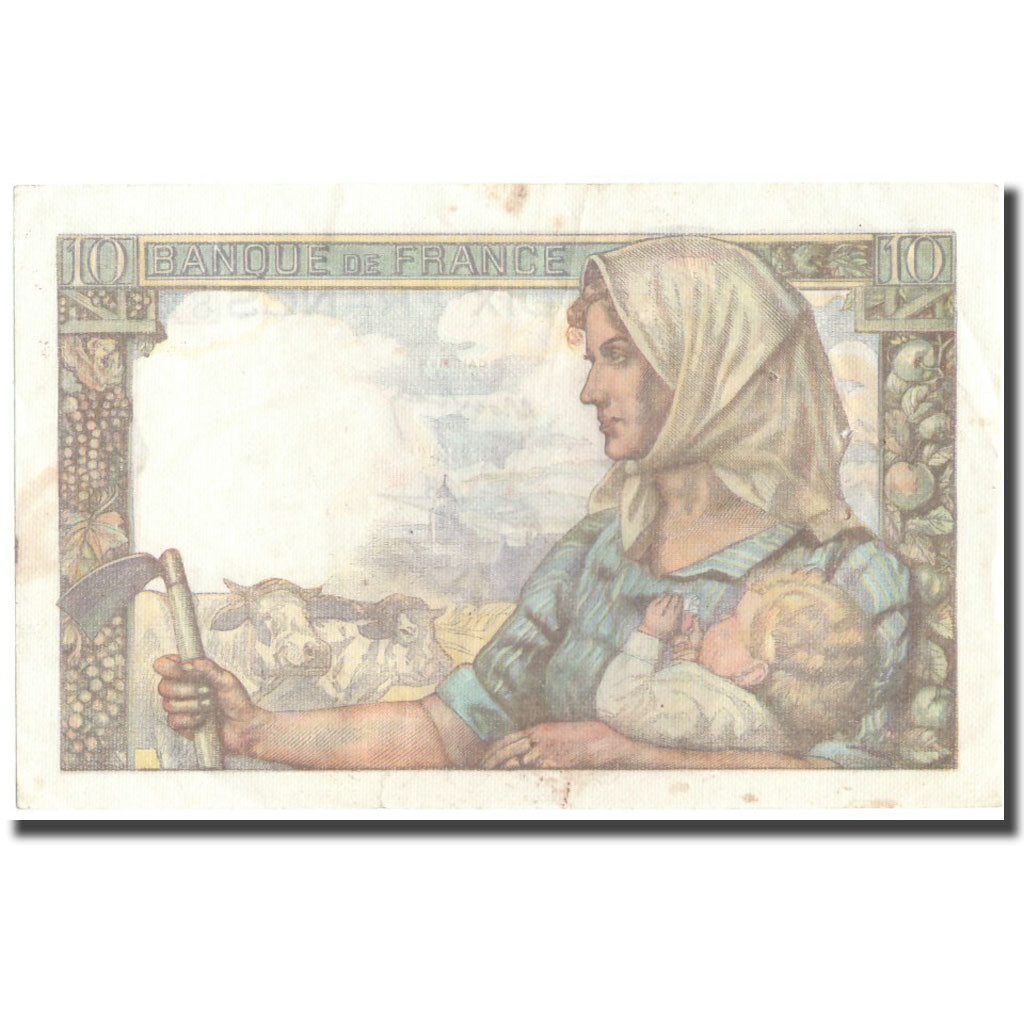 France, 10 Francs, 10 F 1941-1949 ''Mineur'', 1944, 1944-01-13, AU(50-53)