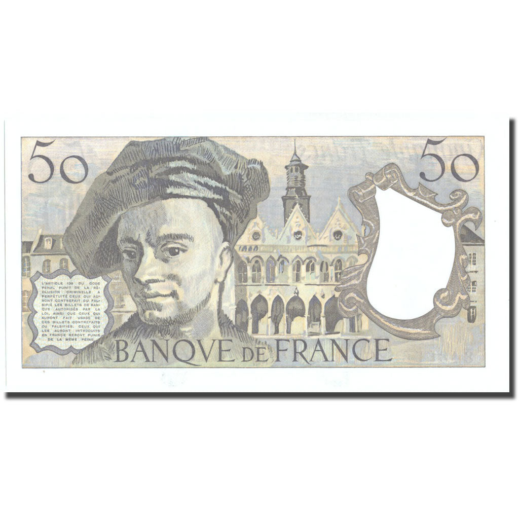 Francia, 50 Francs, 50 F 1976-1992 ''Quentin de La Tour'', 1983, 1983, UNC