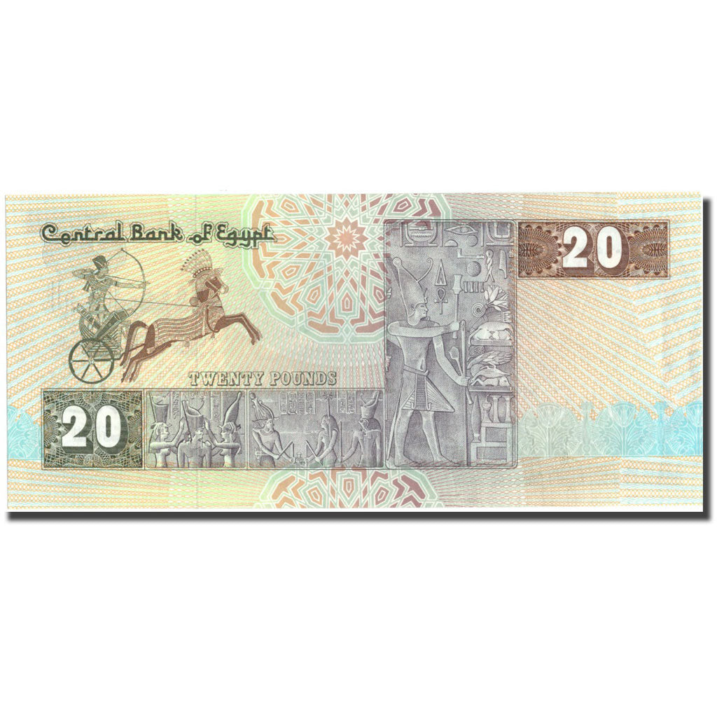 Geldschein, Ägypten, 20 Pounds, 1986-1987, KM:52b, UNZ-