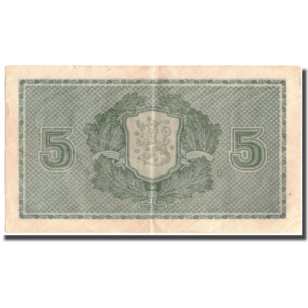 Billete, 5 Markkaa, 1922, Finlandia, KM:61a, BC+