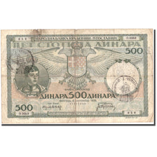Banknote, Yugoslavia, 500 Dinara, 1935, 1935-09-06, KM:32, VF(30-35)