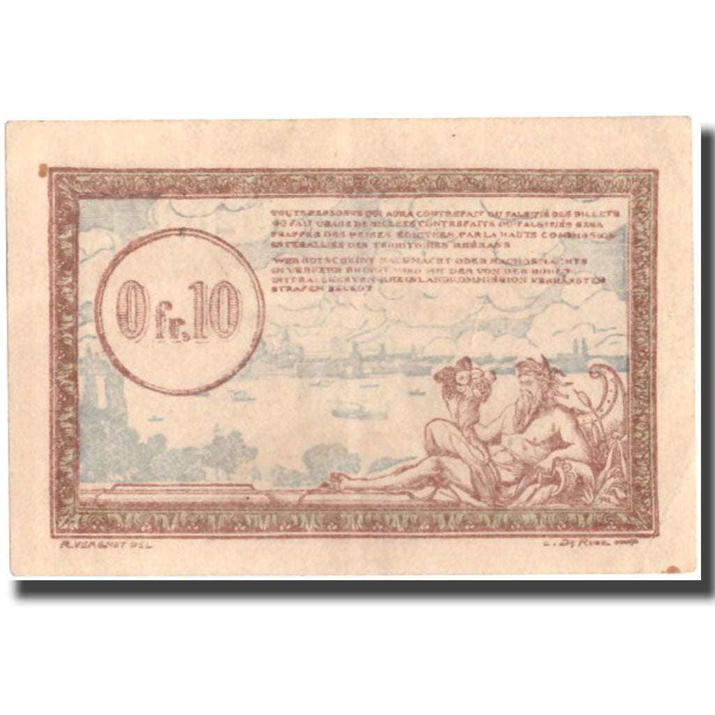 Francia, Régie des chemins de Fer, 10 Centimes, undated (1923), SPL-