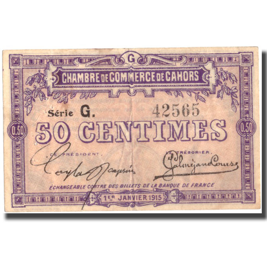 Francia, Cahors, 50 Centimes, 1915, SPL-, Pirot:35-12