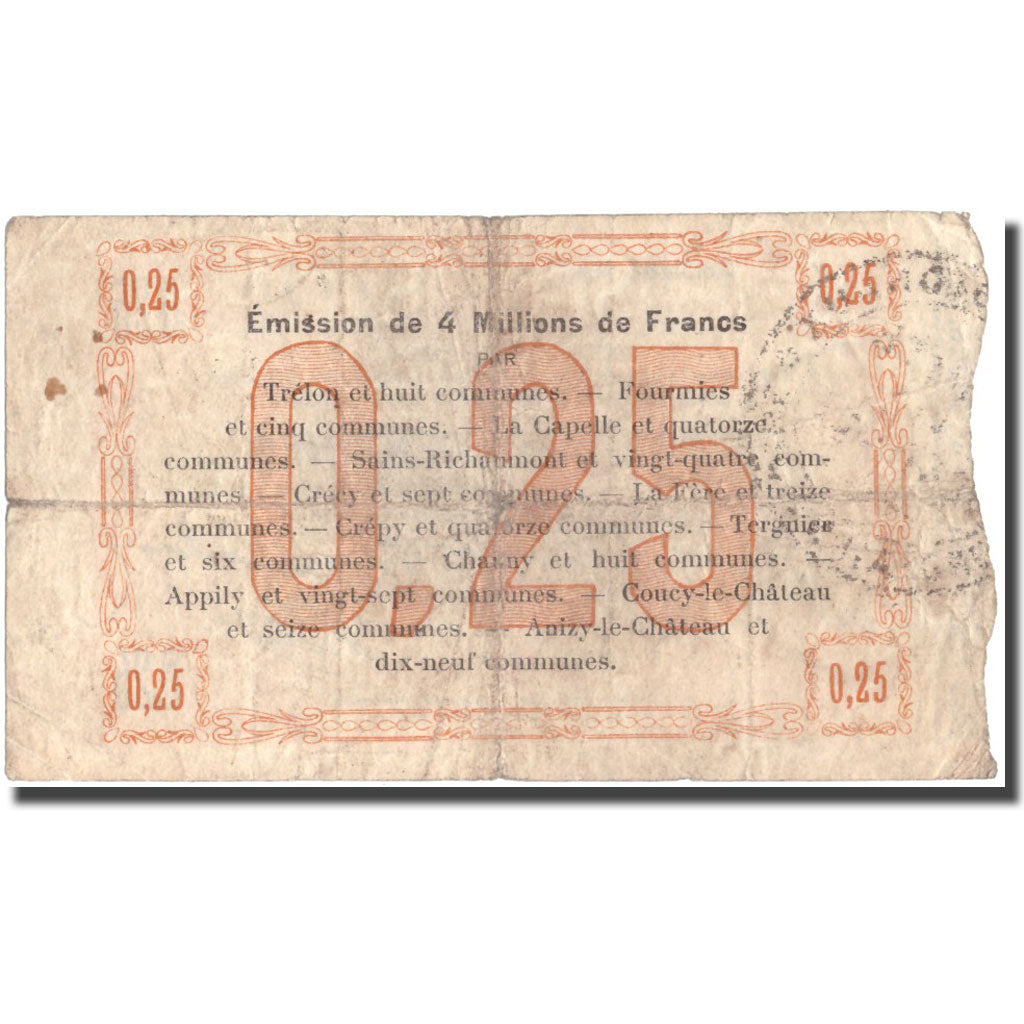 France, Fourmies, 25 Centimes, 1915, VF(20-25), Pirot:59-1109