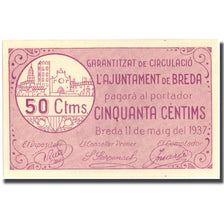 Banknote, Spain, 50 Centimos, N.D, BREDA, 1937-05-11, UNC(65-70)