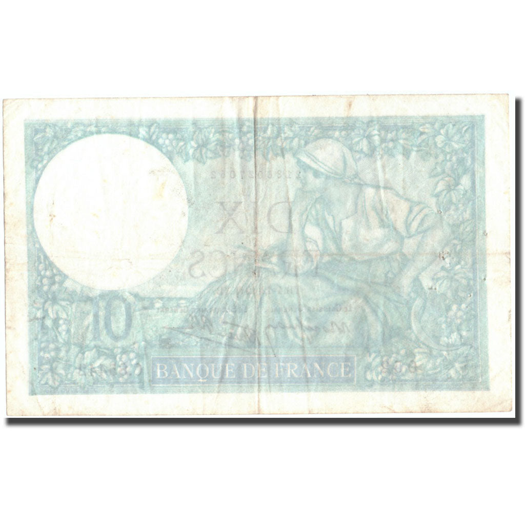 Frankreich, 10 Francs, 10 F 1916-1942 ''Minerve'', 1941, 1941-12-04, S+, KM:84