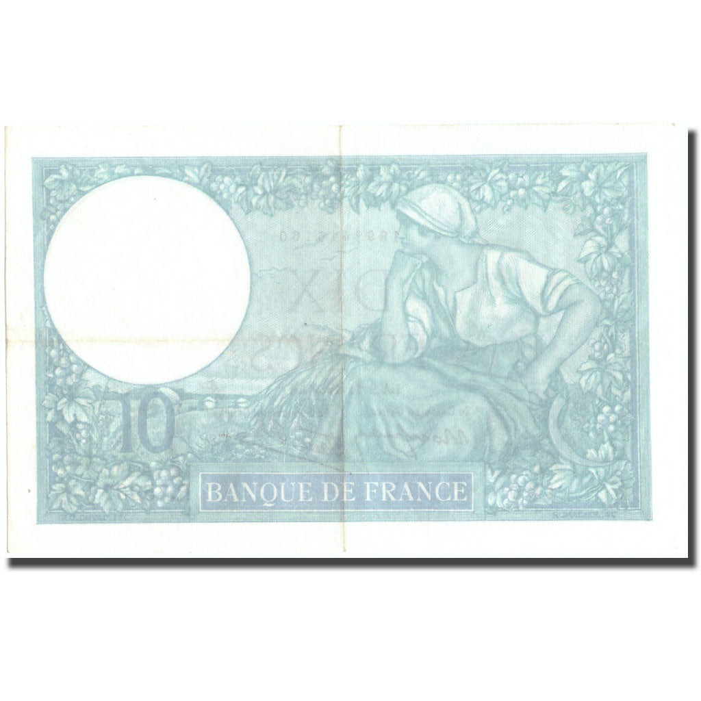 Francia, 10 Francs, 10 F 1916-1942 ''Minerve'', 1939, 1939-11-02, EBC, KM:84