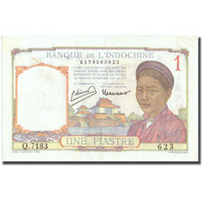 Biljet, FRANS INDO-CHINA, 1 Piastre, Undated (1946), KM:54c, SUP