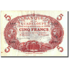 Guadeloupe, 5 Francs, X.152, VF 25, PMG