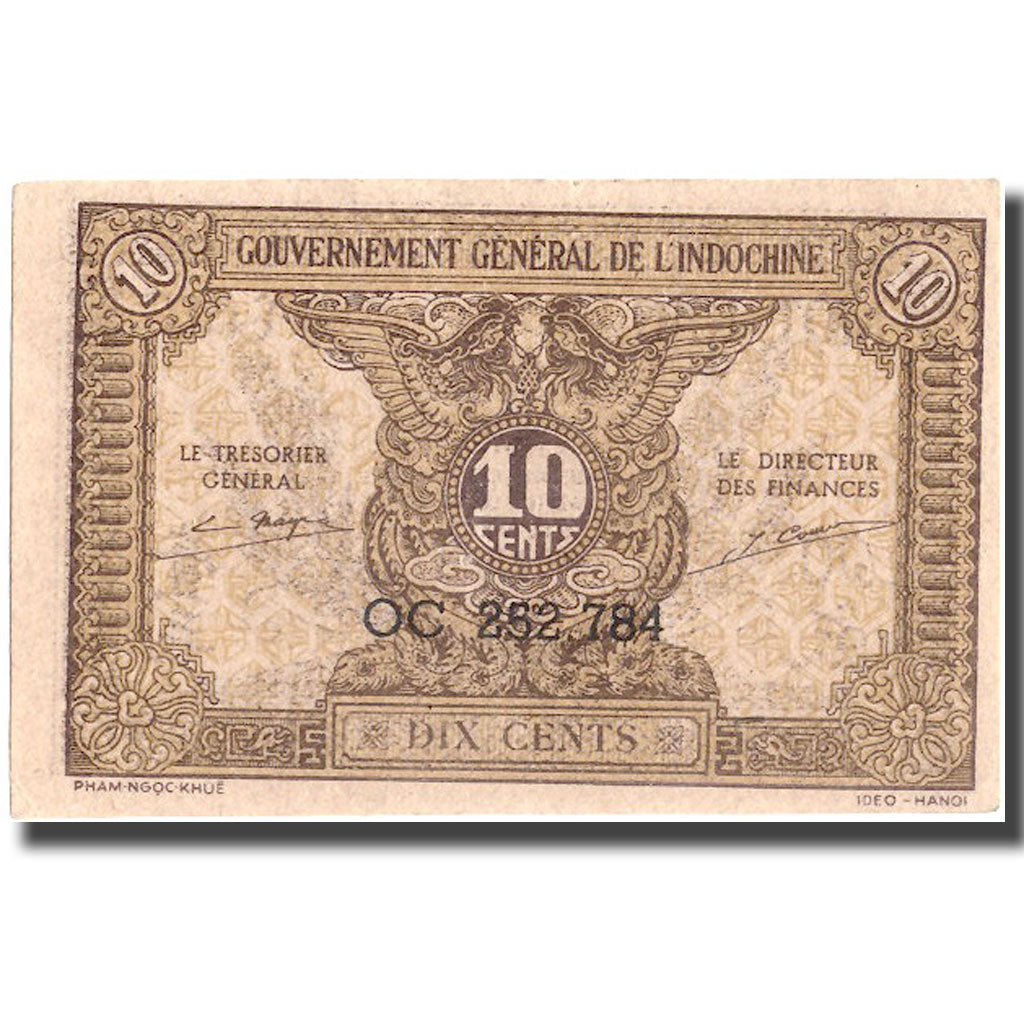 Banconote, INDOCINA FRANCESE, 10 Cents, Undated (1942), KM:89a, FDS