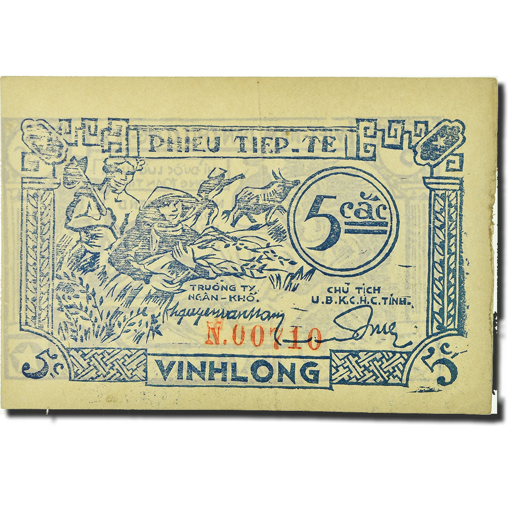 Banknote, Vietnam, 5 Cac, KM:R1, UNC(60-62)