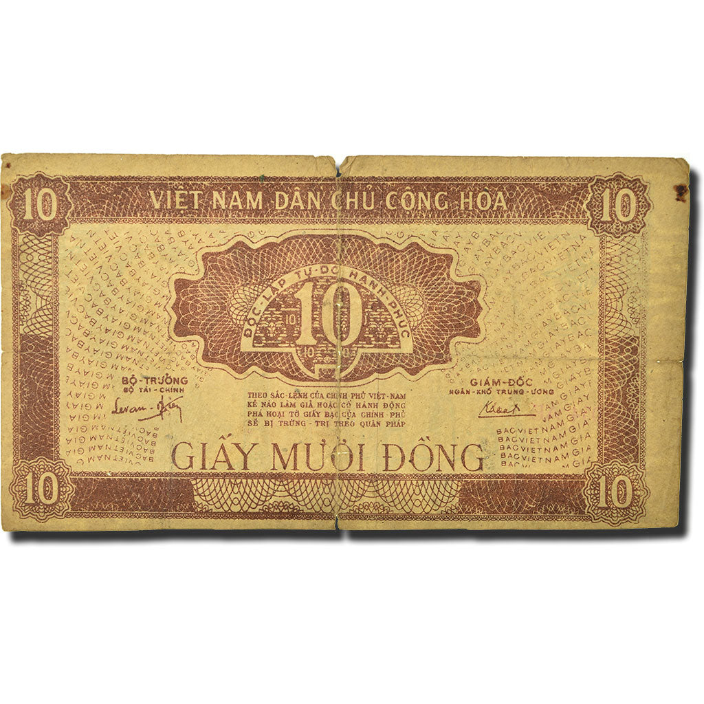 Billet, Viet Nam, 10 D<ox>ng, KM:22d, B+
