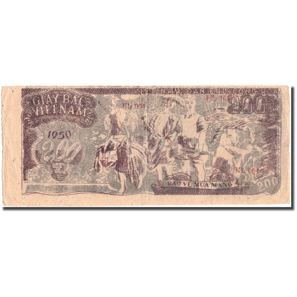 Banknote, Vietnam, 200 Dông, 1950, KM:34a, EF(40-45)