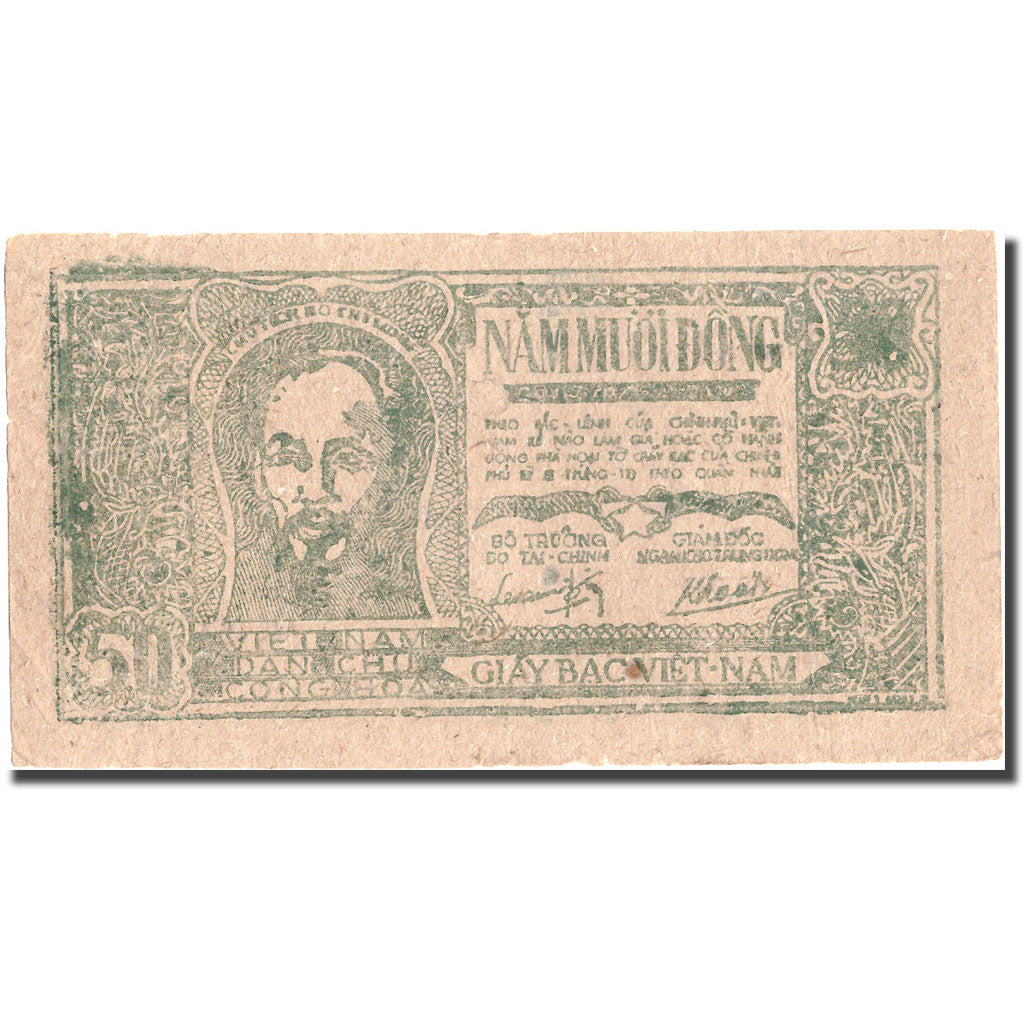 Banknot, Wietnam, 50 D<ox>ng, Undated (1948-1949), KM:27c, EF(40-45)