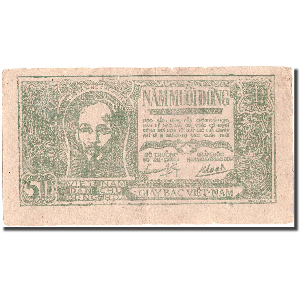 Banknote, Vietnam, 50 D<ox>ng, Undated (1948-1949), KM:27c, EF(40-45)
