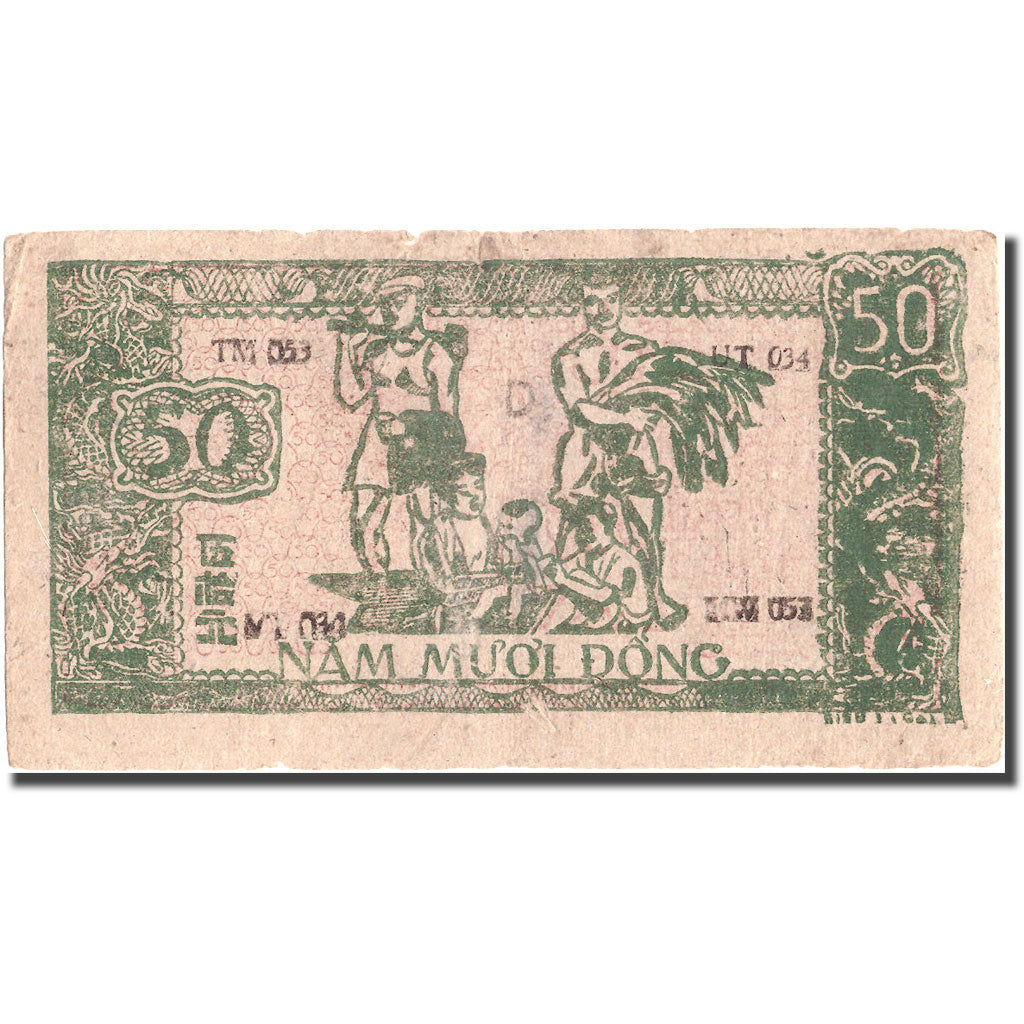Banknote, Vietnam, 50 D<ox>ng, Undated (1948-1949), KM:27c, EF(40-45)