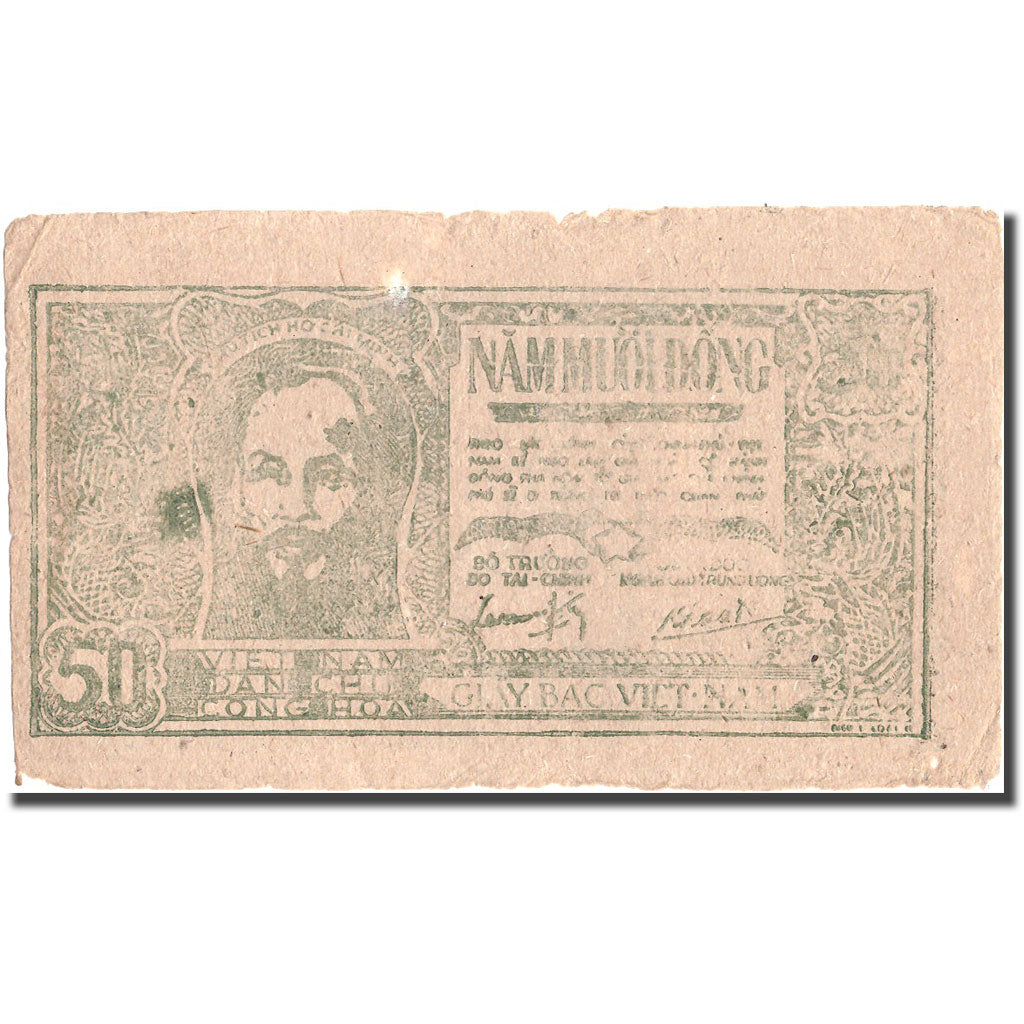 Banknote, Vietnam, 50 D<ox>ng, Undated (1948-1949), KM:27c, VF(20-25)