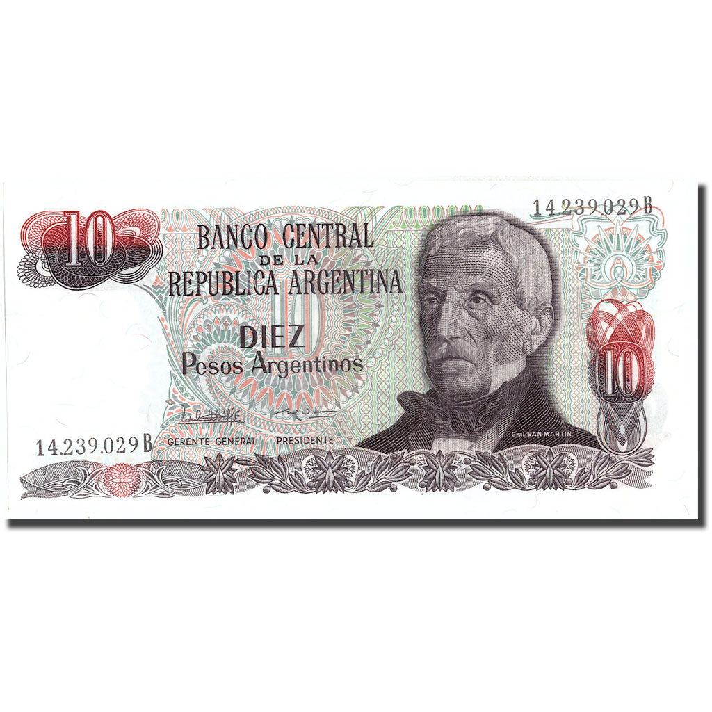 Geldschein, Argentinien, 10 Pesos Argentinos, KM:313a, UNZ-