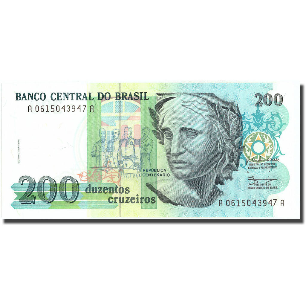 Banknote, Brazil, 200 Cruzeiros, KM:229, UNC(65-70)