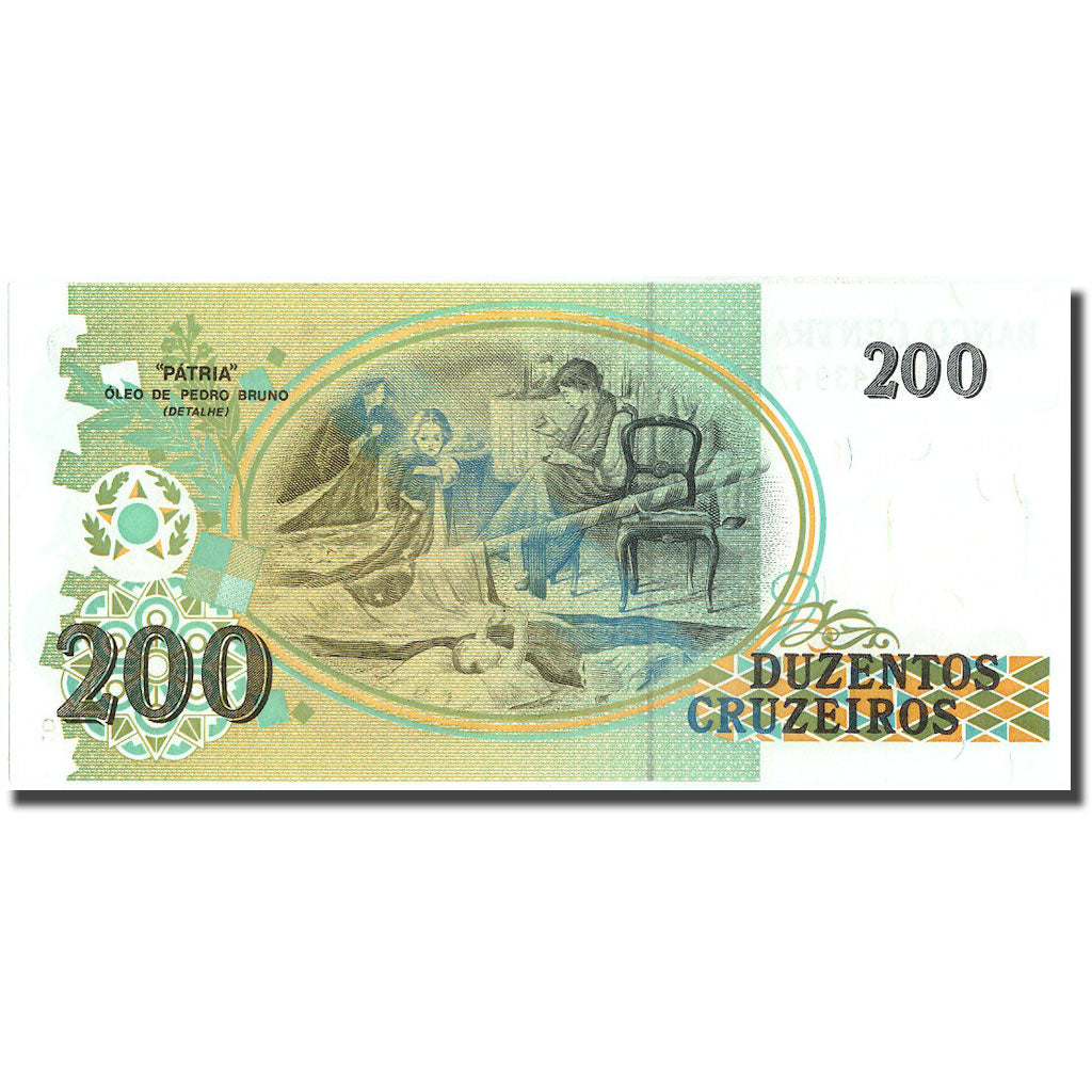 Banknote, Brazil, 200 Cruzeiros, KM:229, UNC(65-70)