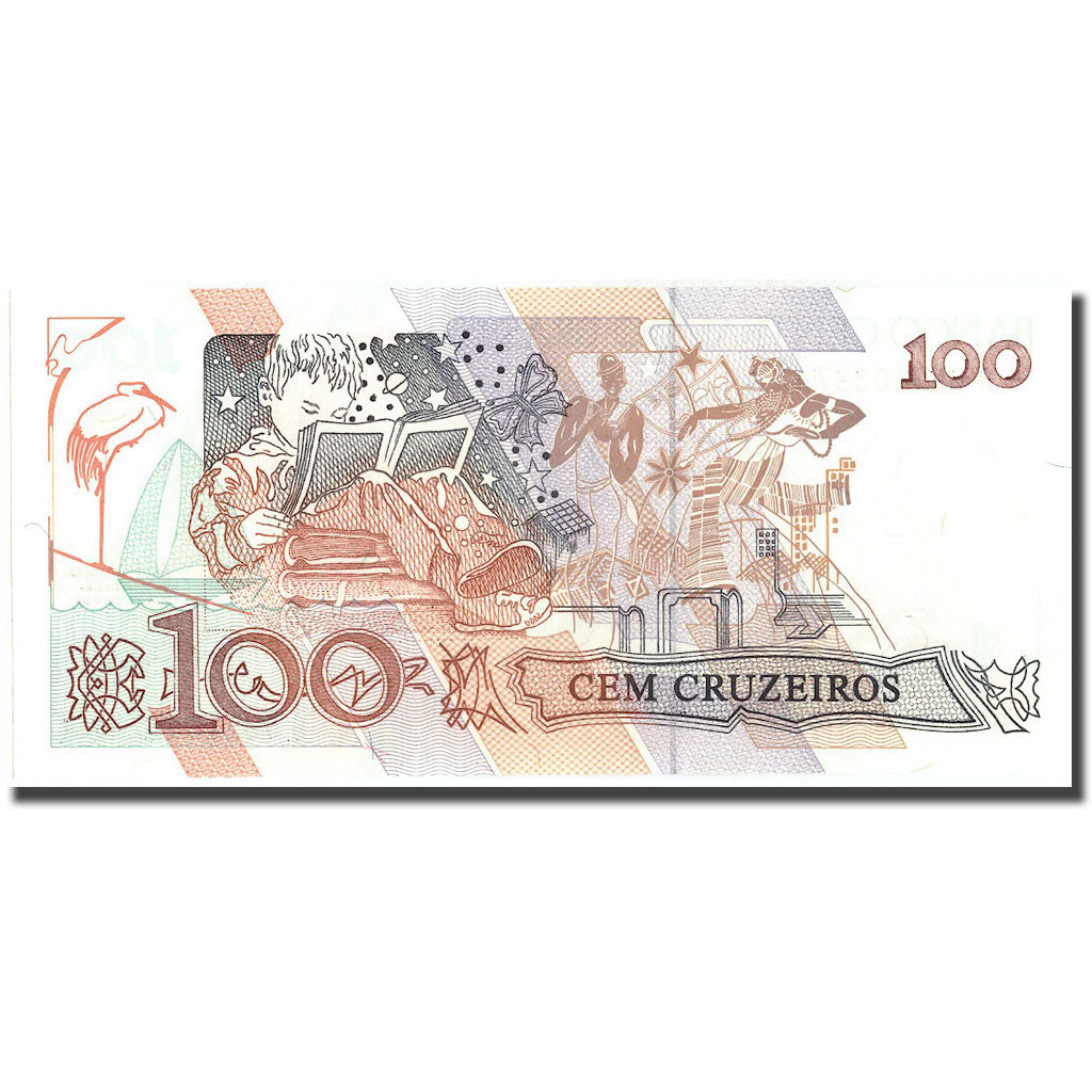 Banknote, Brazil, 100 Cruzeiros, KM:228, UNC(65-70)