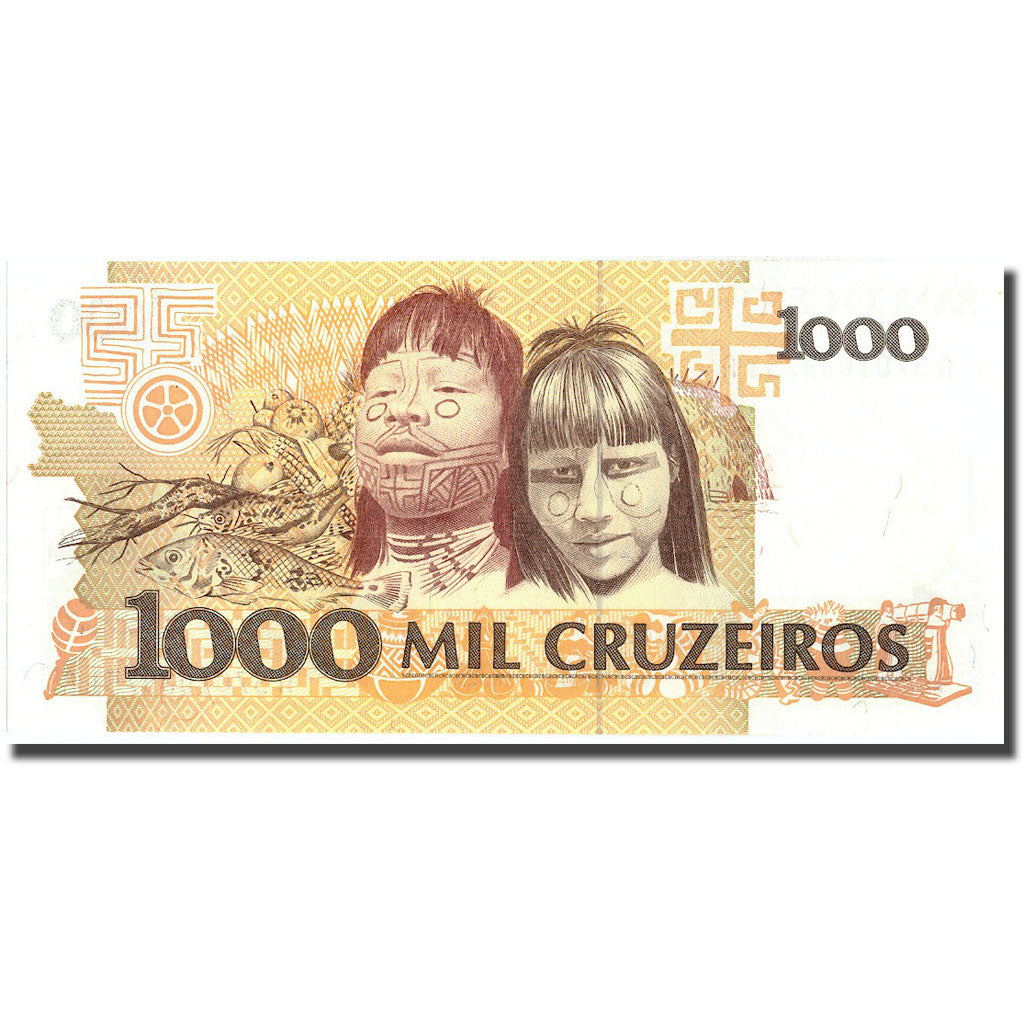 Banknote, Brazil, 1000 Cruzeiros, KM:231a, UNC(65-70)