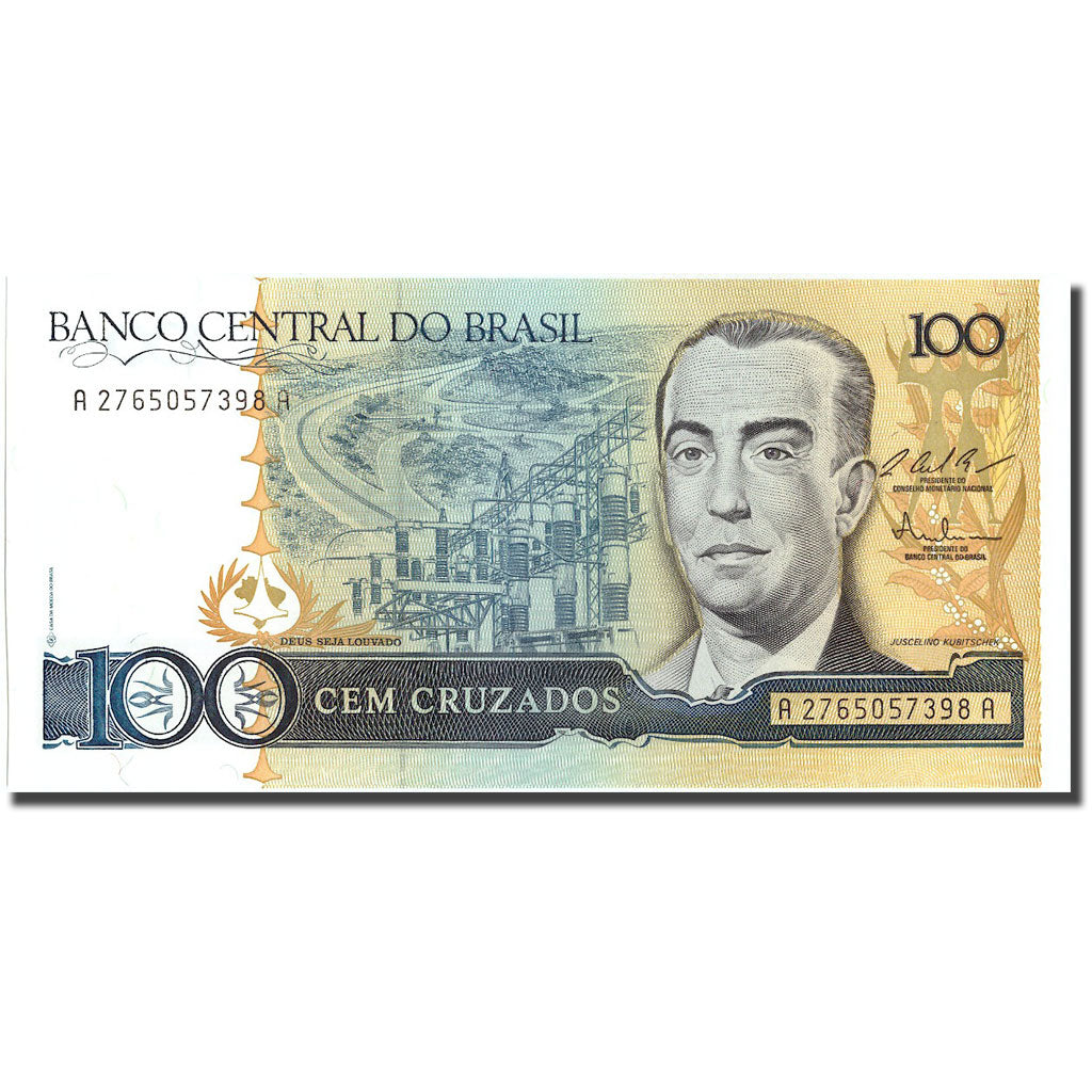 Banknote, Brazil, 100 Cruzados, KM:211c, UNC(65-70)