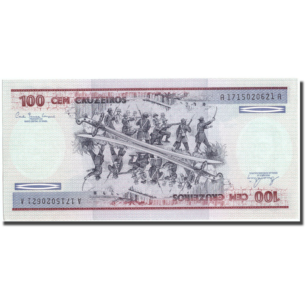 Banknote, Brazil, 100 Cruzeiros, KM:198b, UNC(65-70)