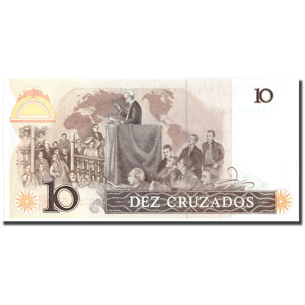 Banknote, Brazil, 10 Cruzados, KM:209b, UNC(64)