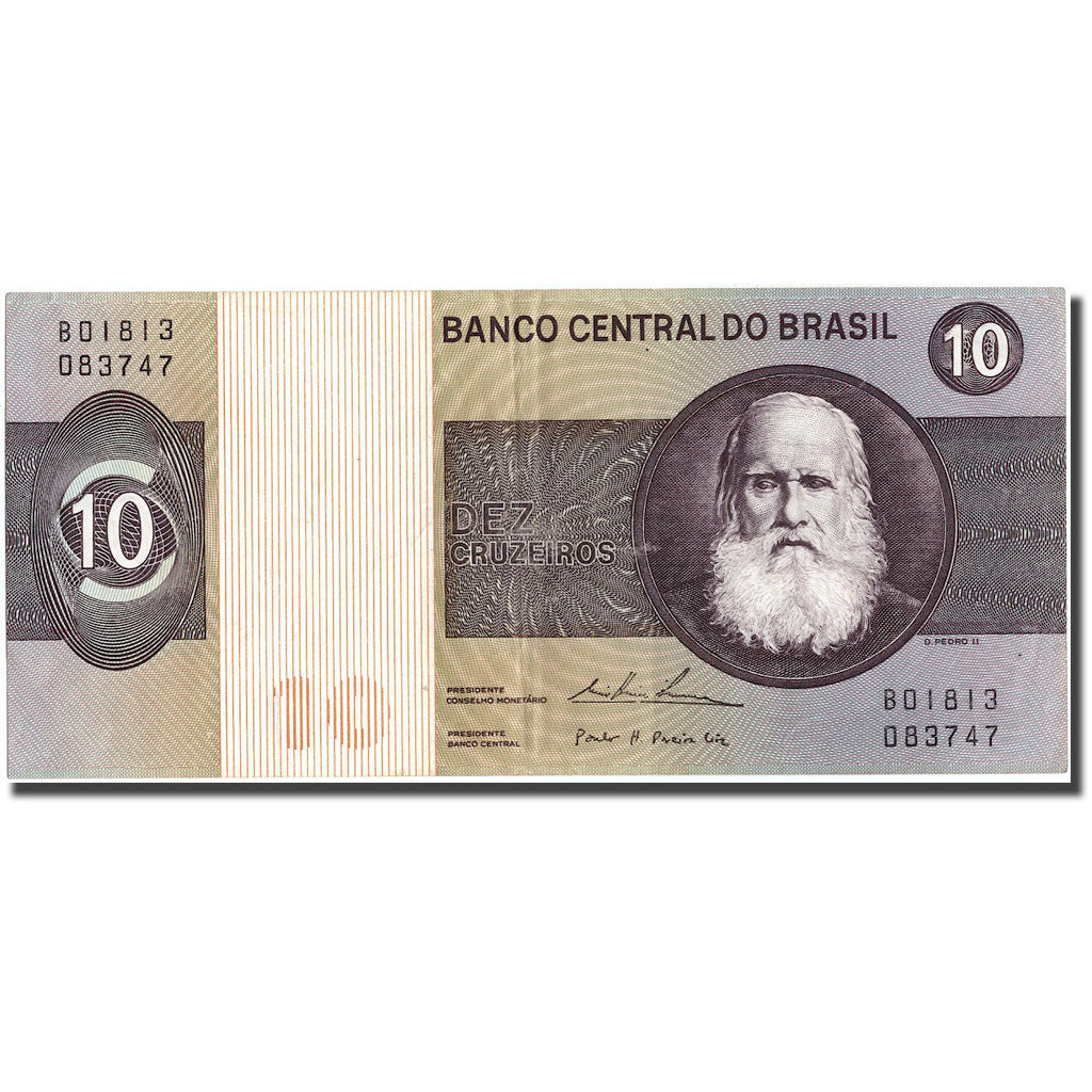 Banknote, Brazil, 10 Cruzeiros, KM:193c, UNC(63)