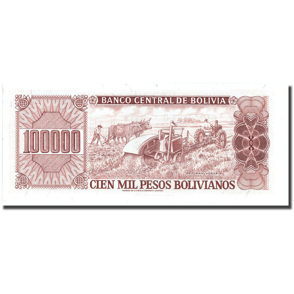 Banknote, Bolivia, 100,000 Pesos Bolivianos, 1984, 1984-06-05, KM:171a